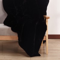 Rosdorf Park Elstone Handmade Luxurious Plush Faux Fur Throw CHRZ2261